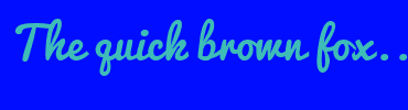 Image with Font Color 3EBCB8 and Background Color 000DFF